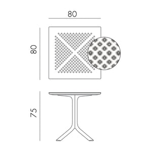 Mesa de exterior Clipx 80